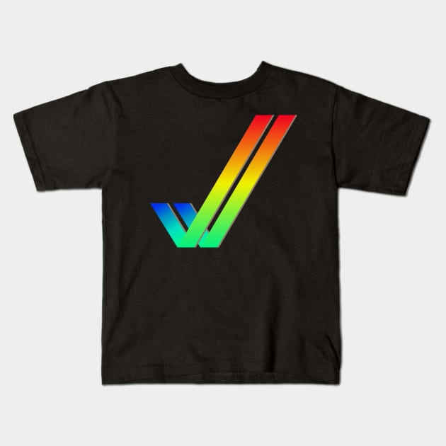 Double Rainbow Amiga Ticks Kids T-Shirt by bobacks